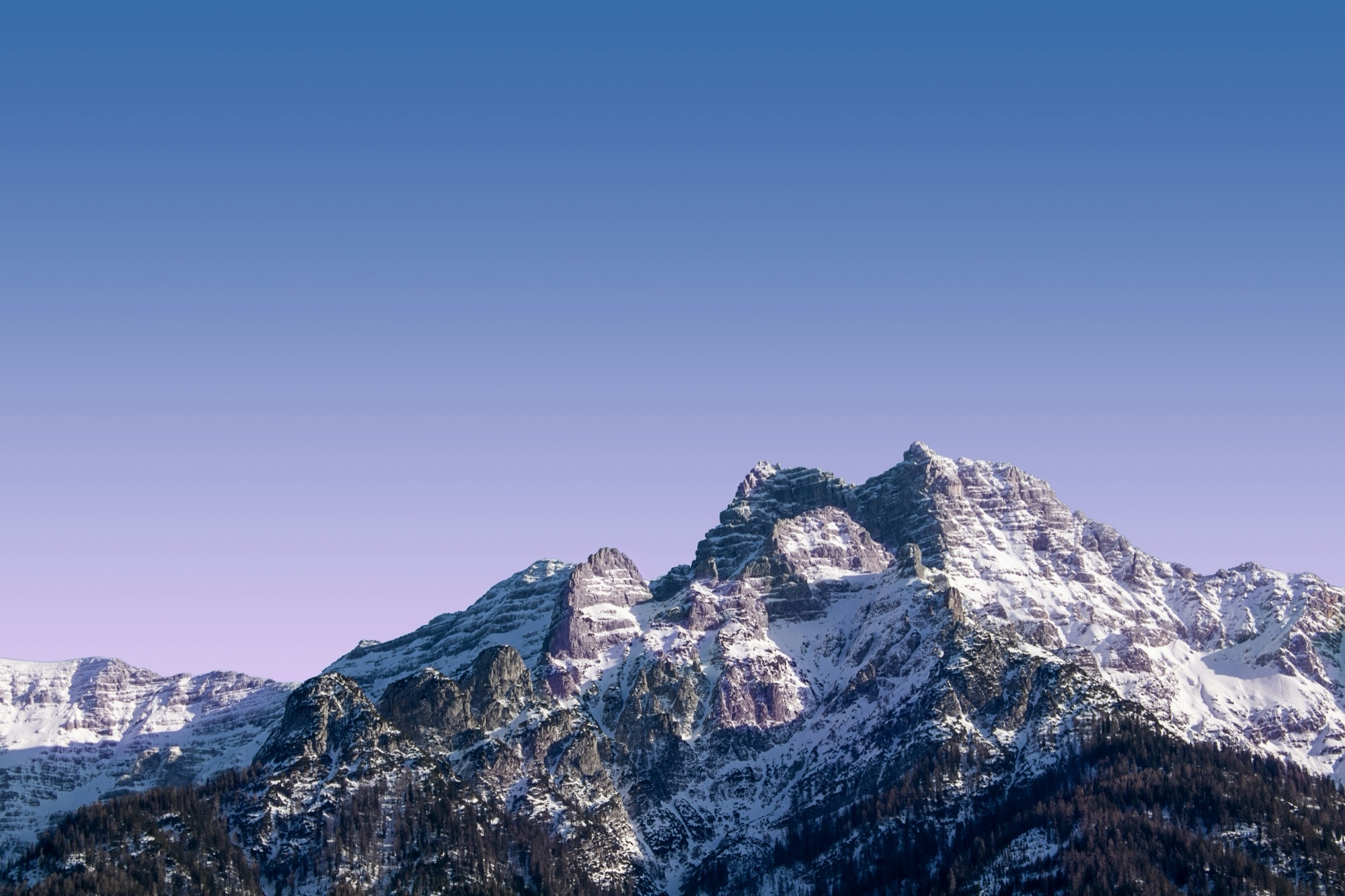 Swiss mountain ridge